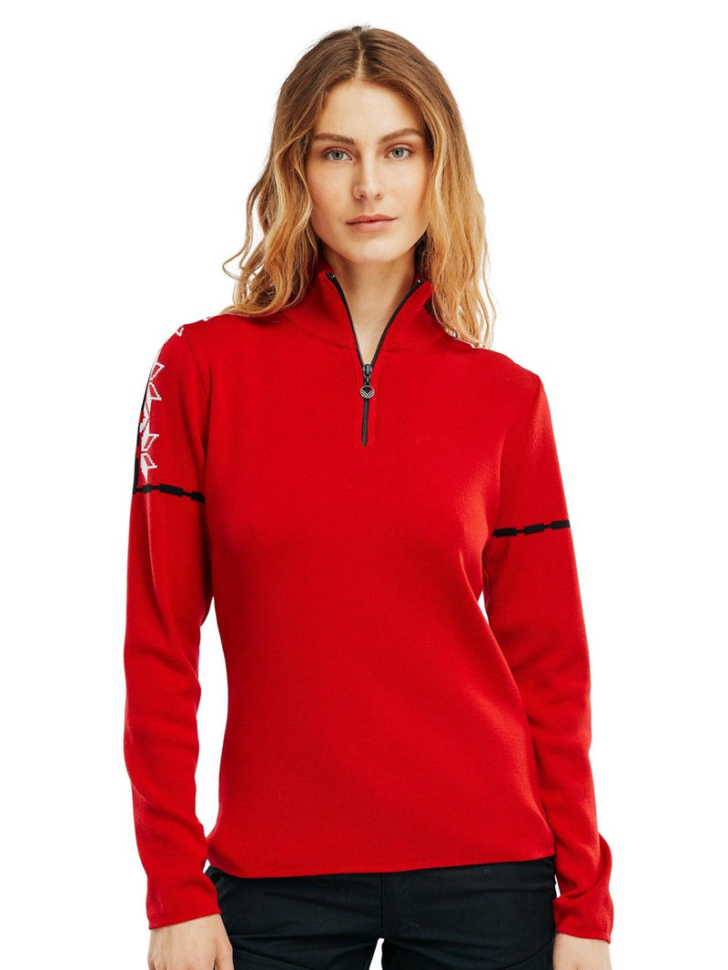 Load image into Gallery viewer, Dale of Norway Women&#39;s Mt. Blåtind Sweater in Red size Medium - Gear West
