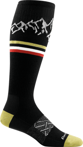 Darn Tough Men's Alpenglow Over-The-Calf Lightweight Sock in Black - Gear West