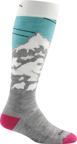 Darn Tough Women's Yeti Over-The-Calf Midweight Sock in Glacier Size Medium - Gear West