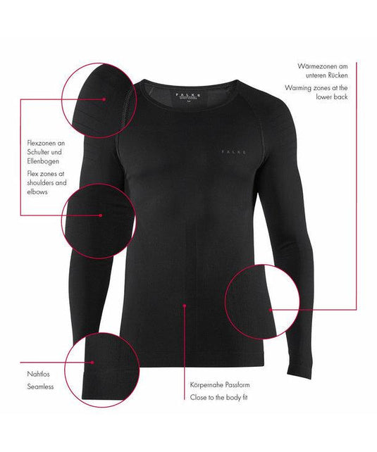 Falke Long Sleeve Crew Warm Men's Baselayer - Gear West