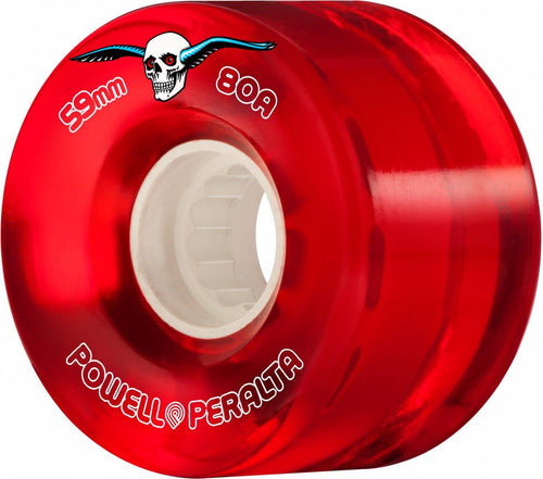 Powell Peralta Clear Cruiser 59mm 80A Skateboard Wheels - Gear West