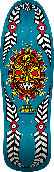 Powell Peralta Guerrero Mask Blue Skateboard Deck - Gear West