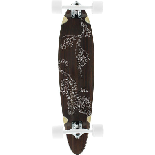 San Clemente Tiger Lilly Pintail 34" Complete Longboard - Gear West