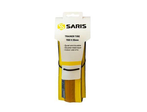 Saris Trainer Tire 700x25 Yellow - Gear West
