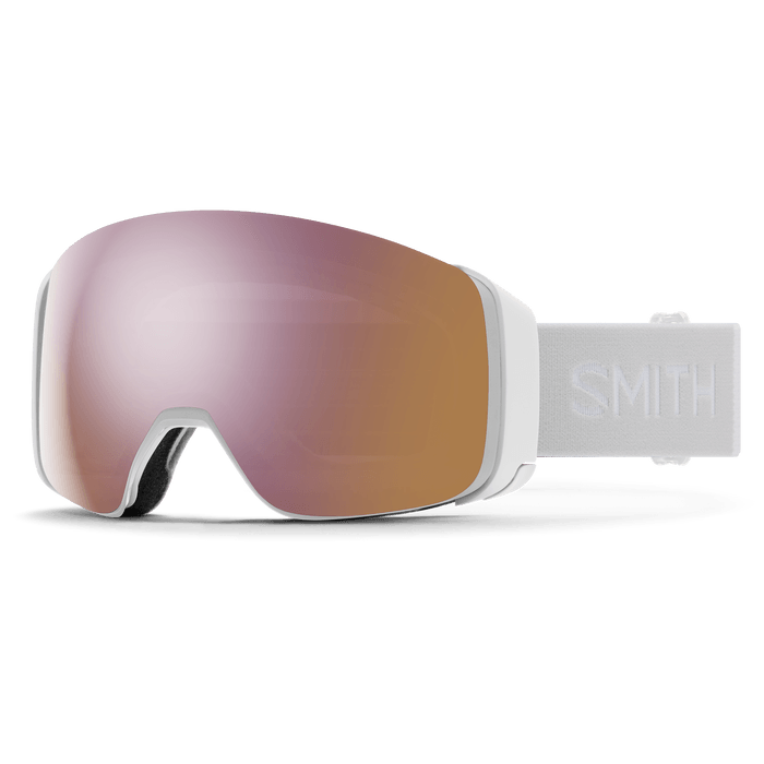 Load image into Gallery viewer, Smith 4D Mag Goggle in White Vapor with ChromaPop Everyday Rose Gold Mirror Lens - Gear West
