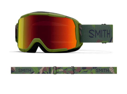 Smith Daredevil Youth Goggle in Olive Plant Camo with Red Sol-X Mirror Lens - Gear West