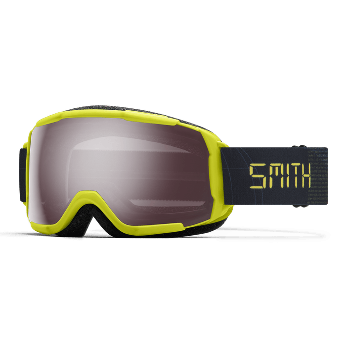 Load image into Gallery viewer, Smith Grom Youth Goggle in Neon Yellow Digital with Ignitor Mirror Lens - Gear West
