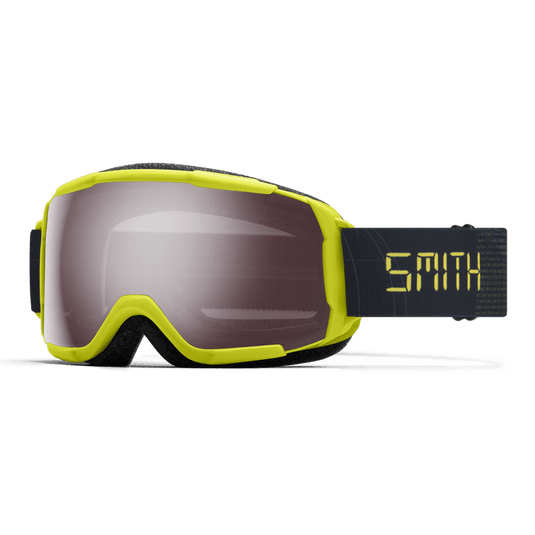 Smith Grom Youth Goggle in Neon Yellow Digital with Ignitor Mirror Lens - Gear West