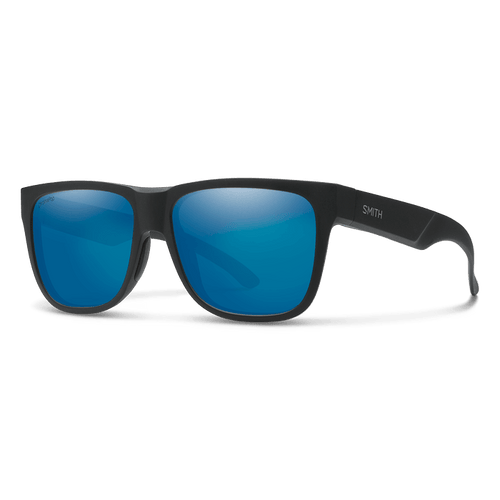 Smith Lowdown 2 Matte Black with ChromaPop Polarized Blue Mirror Lens - Gear West
