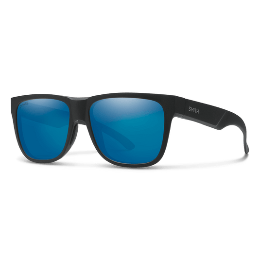 Smith Lowdown 2 Matte Black with ChromaPop Polarized Blue Mirror Lens - Gear West