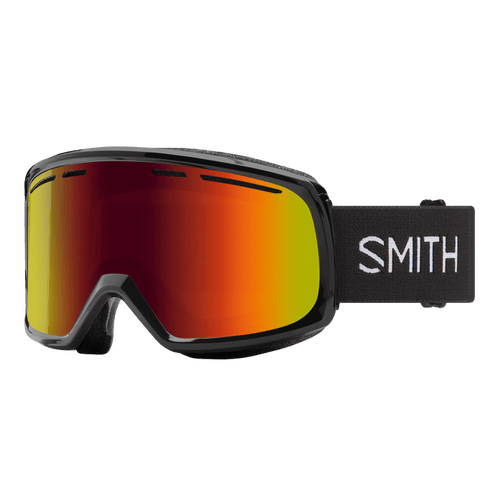 Smith Range Goggle in Black with Red Sol-X Mirror Lens - Gear West