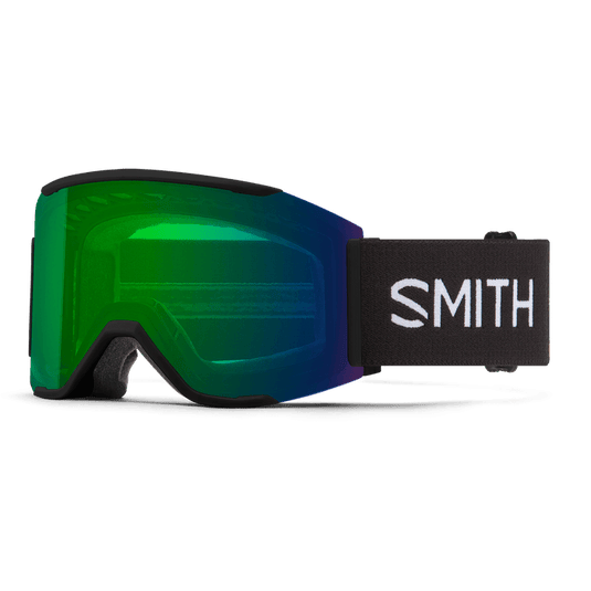 Smith Squad Mag Goggle in Black with ChromaPop Everyday Green Mirror Lens - Gear West