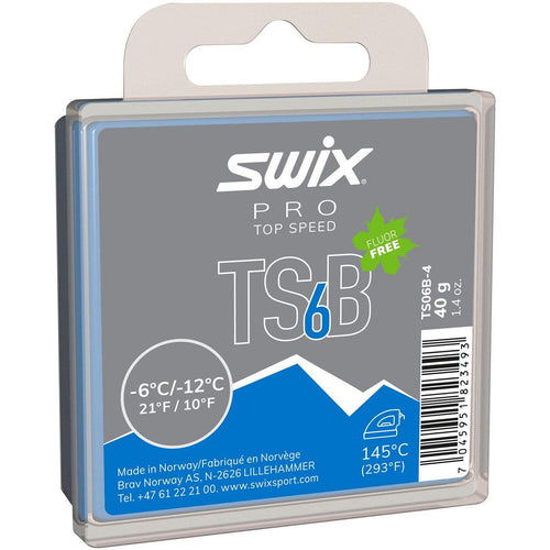 Swix TS6 Black, -6°C/-12°C, 40g - Gear West