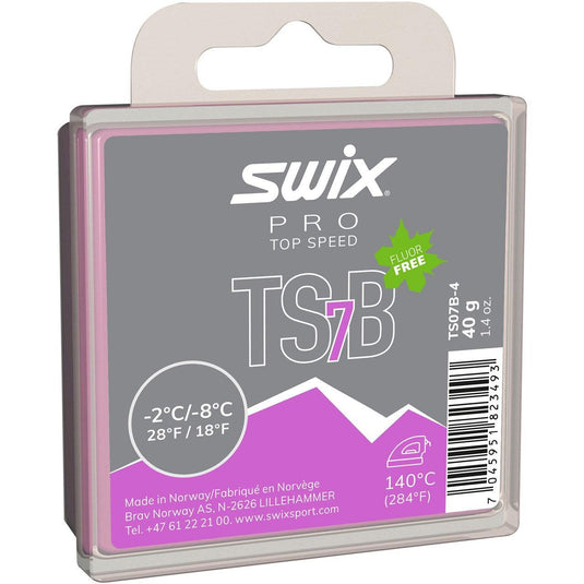 Swix TS7 Black, -2°C/-8°C, 40g - Gear West