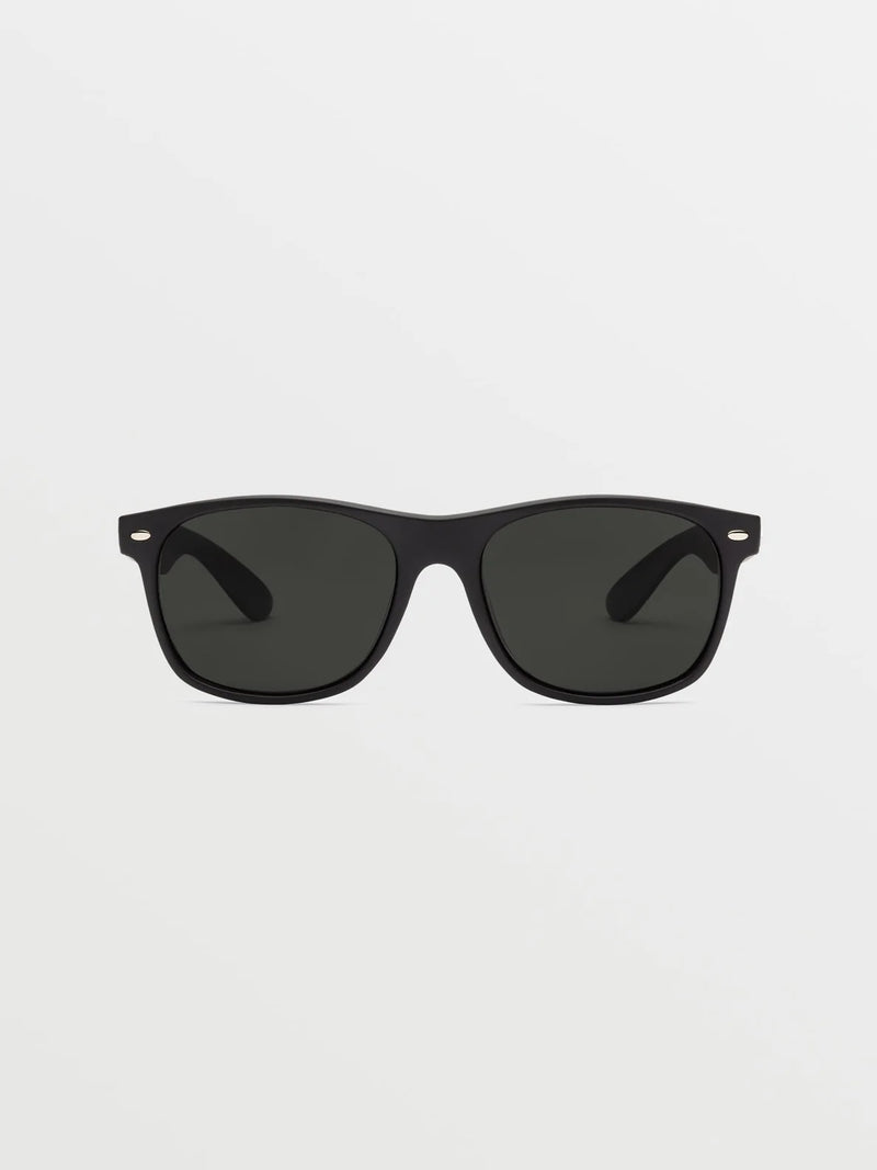 Load image into Gallery viewer, Volcom Fourty6 Sunglasses Matte Black/ Gray Polarized - Gear West
